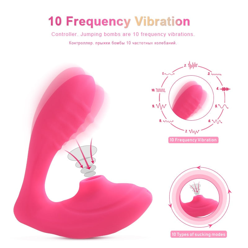 Grand Love – Unique 10 Sucking and vibration Modes Dual Vibrator