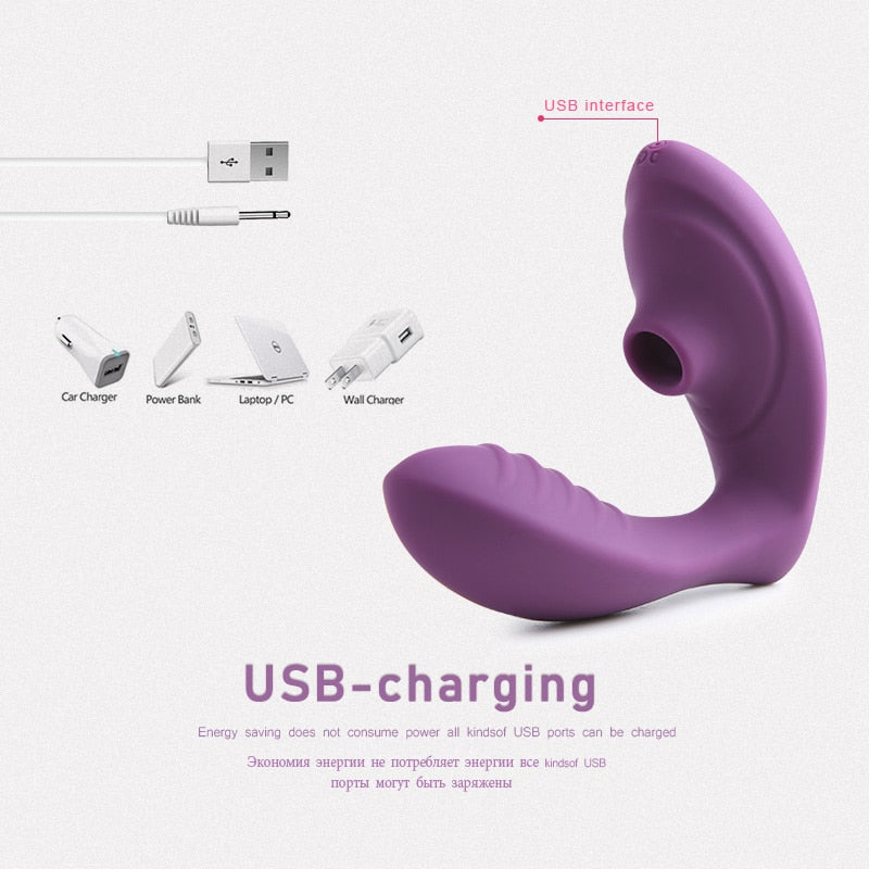 Grand Love – Unique 10 Sucking and vibration Modes Dual Vibrator