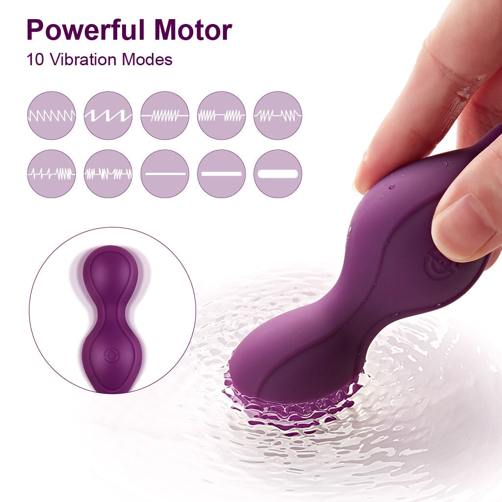 Wireless Vibrator Remote Control Kegel Ball Vibrate Love Egg Sex Toy