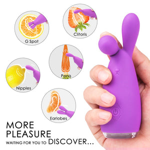 Kissen Rabbit - Colorful Lights Multi-Speed G Spot, Nipple, Clitoris Bunny Ears Vibrator