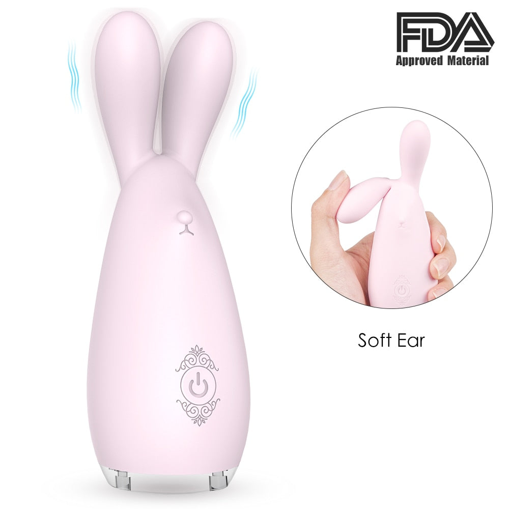 Kissen Rabbit - Colorful Lights Multi-Speed G Spot, Nipple, Clitoris Bunny Ears Vibrator