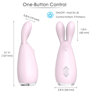 Kissen Rabbit - Colorful Lights Multi-Speed G Spot, Nipple, Clitoris Bunny Ears Vibrator