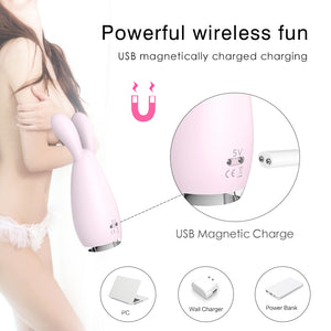 Kissen Rabbit - Colorful Lights Multi-Speed G Spot, Nipple, Clitoris Bunny Ears Vibrator