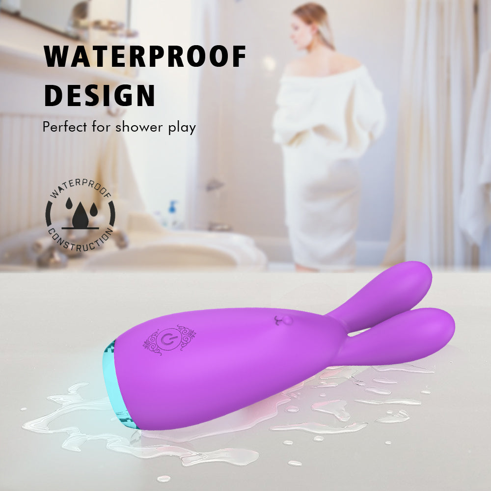 Kissen Rabbit - Colorful Lights Multi-Speed G Spot, Nipple, Clitoris Bunny Ears Vibrator